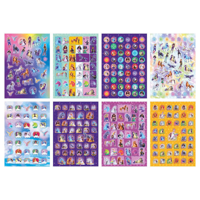Libro di adesivi glitterati Moxy unicorno a5