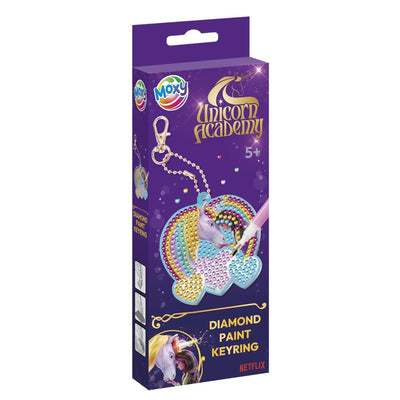 Portachiavi unicorno con pittura diamante Moxy
