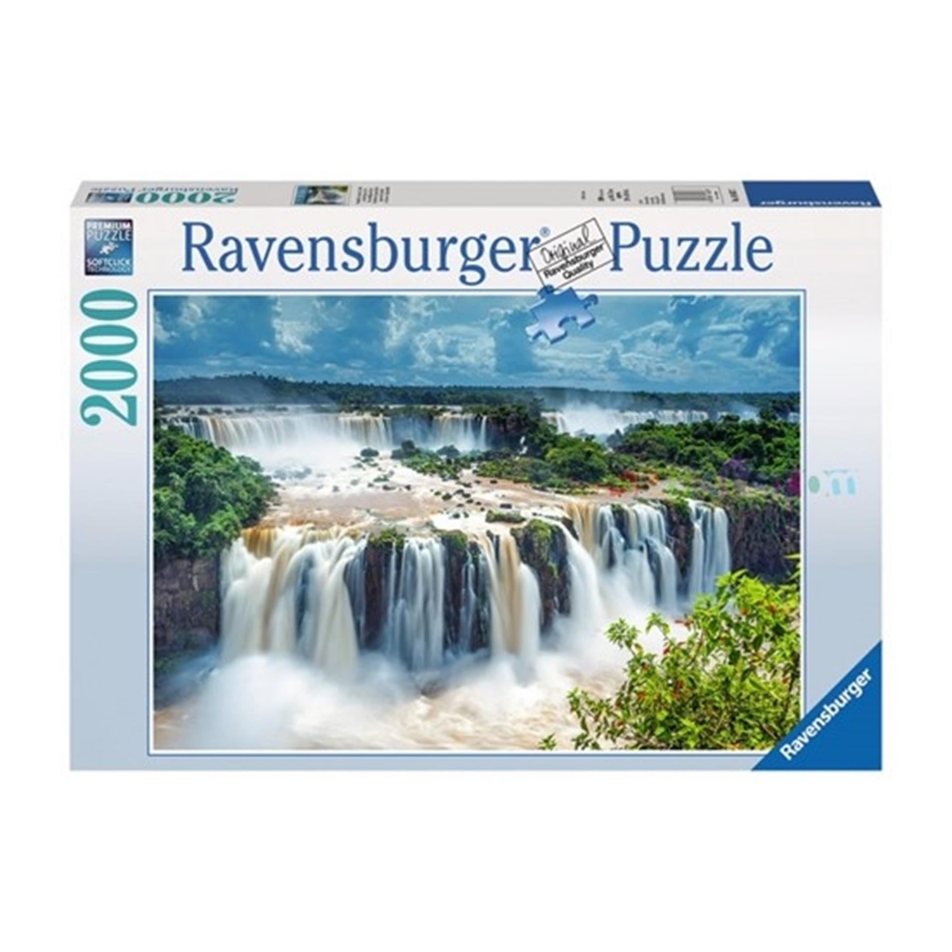 RAVENSBURGER JIGSAW PUZZA CASSA DI IGUAZU, Brazilie, 2000st.