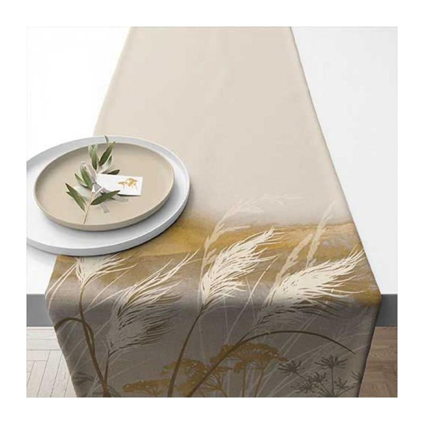 Runner da tavolo Ambiente con erba ondulata