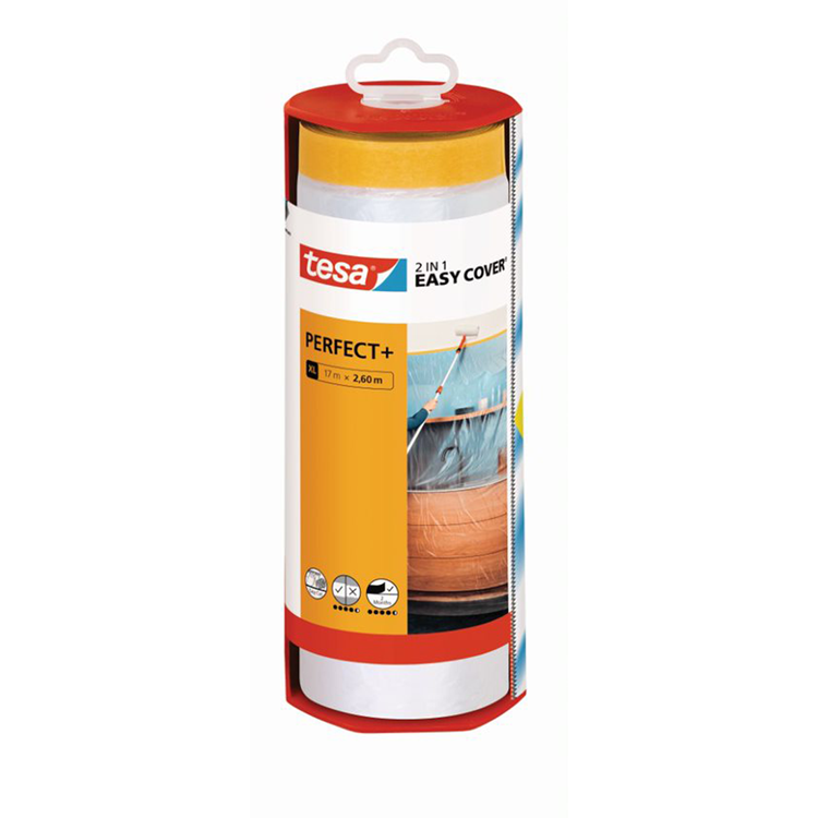 Tesa 1067563 - easy cover Perfect + pellicola di copertura dispenser: xl 17m x 260cm | 2 pezzi