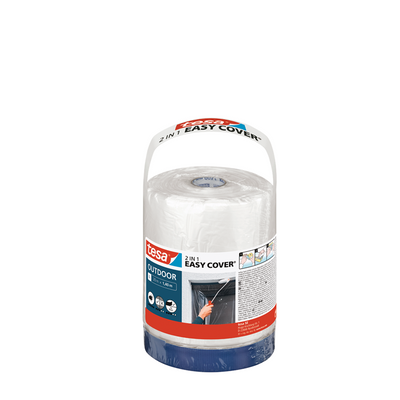 Tesa 1067568 - pellicola di copertura easy cover da esterno, l (20 metri 140 cm) | 2 pezzi
