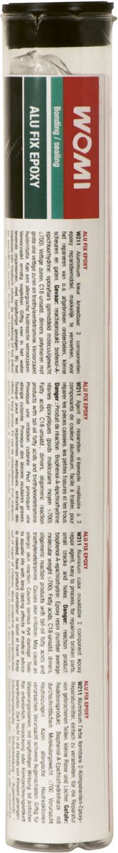 Womi alu fix epoxy w211 - 114 g gris - reparación de aluminio resistente - epoxi 2k moldeable - resultado resistente al desgaste
