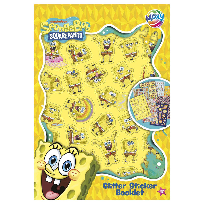 Libro de pegatinas de bob esponja del grupo de manualidades creativas a5 - 8 hojas