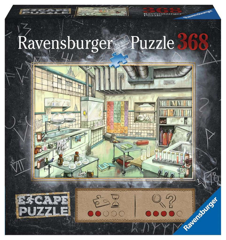 Laboratorio di chimica del puzzle di fuga Ravensburger