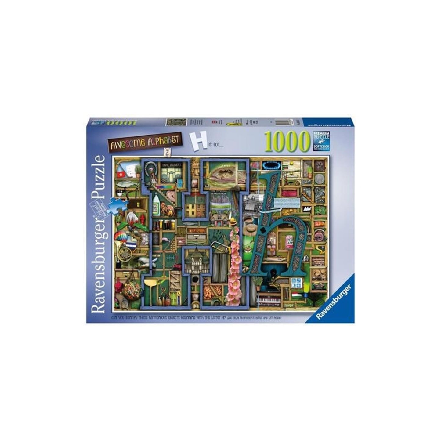 Puzzle Ravensburger 1000 pezzi Alfabeto di Thompson