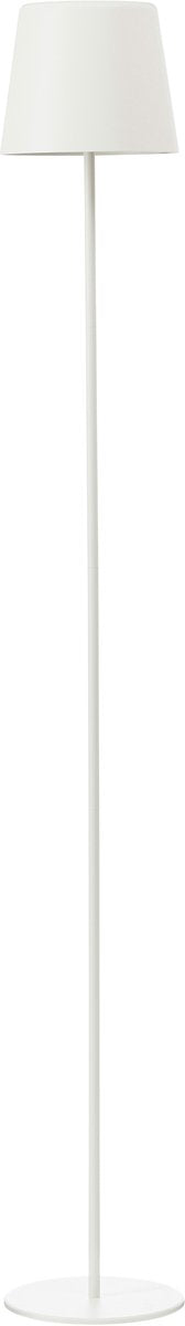 Brilliant kaami - buiten vloerlamp - led 4w - ø 18 cm - 350 lm - 3000k - 3-steps dimbaar - usb oplaadbaar - geheugenfunctie - ip44 - wit