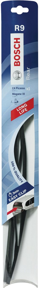 Bosch ruitenwisserblad r9 350 mm rubber zwart