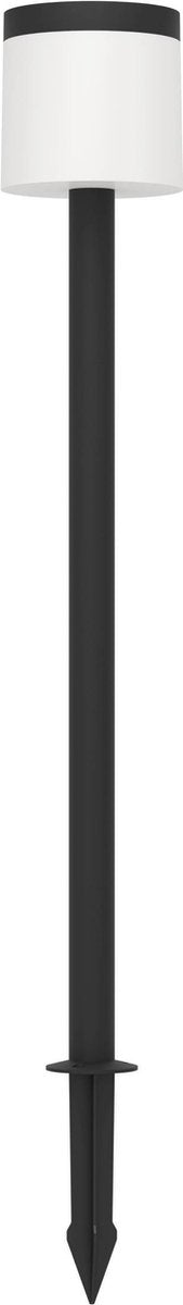Lampada a picchetto solare Eglo Pantete - lampada da terra per esterni - energia solare - LED - 115 cm - bianco e nero