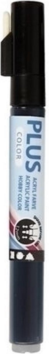 Pennarello colorato Plus, l: 14,5 cm, larghezza tratto 1-2 mm, nero, 5,5 ml, 1 pezzo