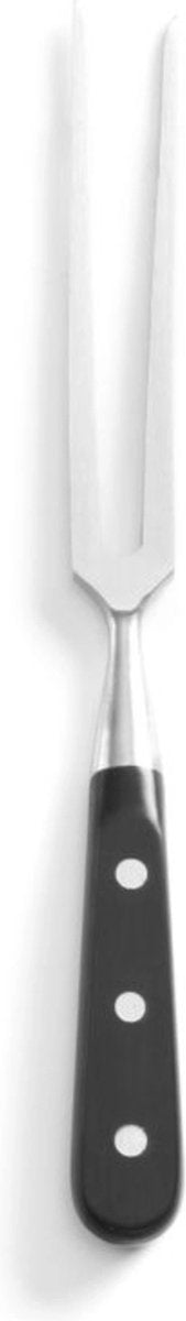 Tenedor de trinchar Hendi – dientes largos – mango cuadrado – negro – 290 mm