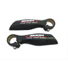 Zoom Handvat bar-end - Anatomische vorm - 1 set (2 bar ends) - 22,2 mm doorsnede - Aluminium - 138 gr paar - Zwart