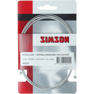 Engranaje de cable interno 2250 mm de plata
