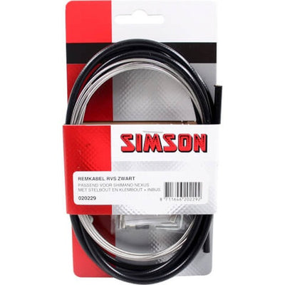 Brake cable Set Nexus Rollerbrake 1600 2250 mm Black Silver