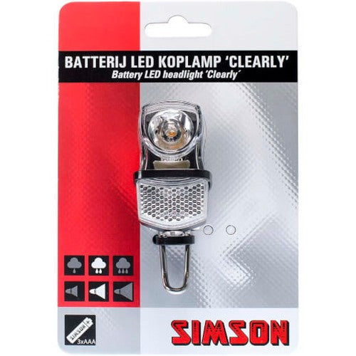 Faro claramente batería LED negra