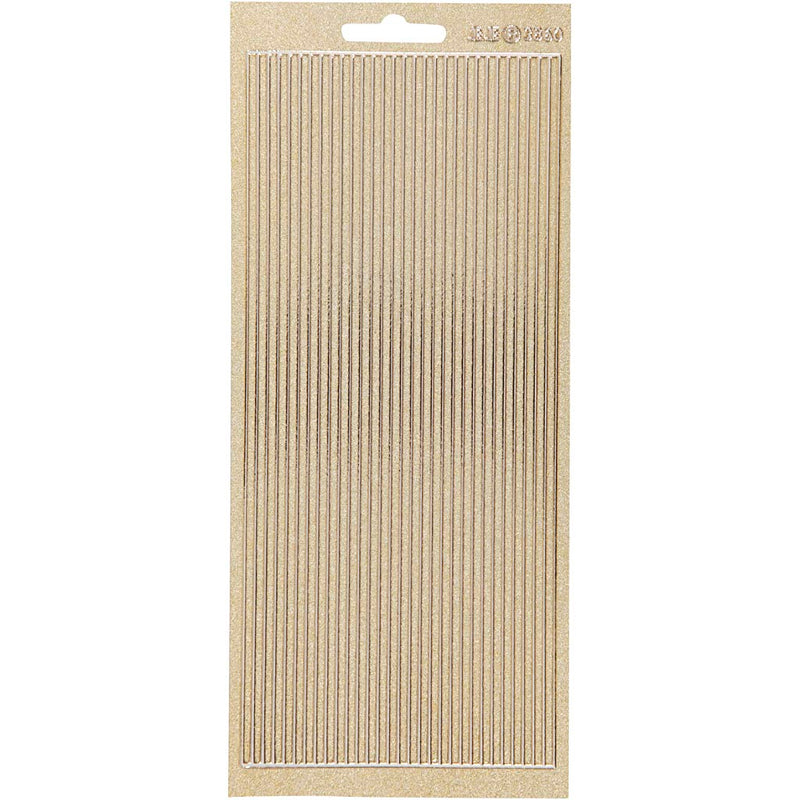 Pegatinas de empresa Creativ, cenefas, hoja 10x23 cm, dorado, 1 hoja