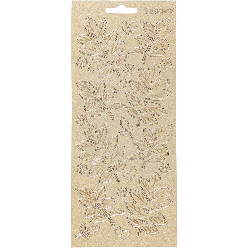 Pegatinas Creativ Company, hojas, hoja 10x23 cm, dorado, 1 hoja