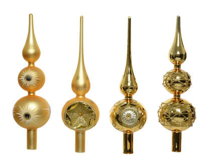 Decoris bicchiere a punta grande ø8x31cm oro chiaro