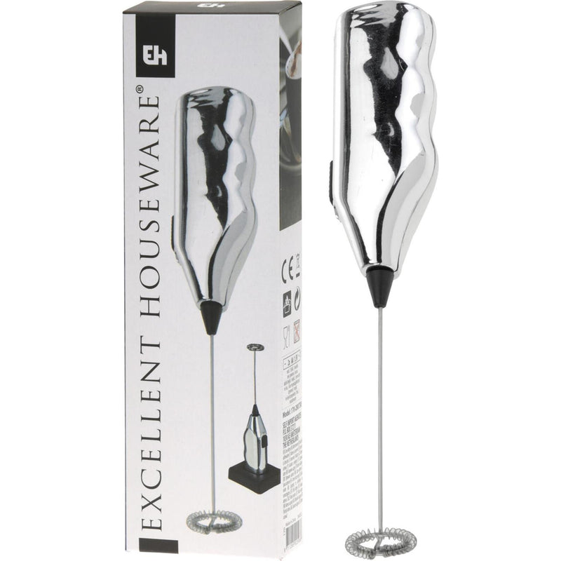 Excellent houseware melkopschuimer chroom