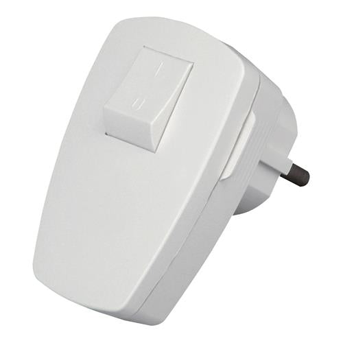 Spina Kopp con terra 220v ad angolo con interruttore (NML)