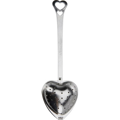 Eccellente colino da tè per casalinghi a forma di cuore in acciaio inossidabile 14x4 cm