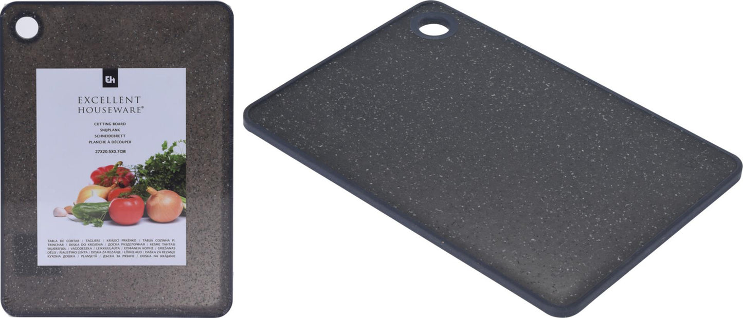 Excelente tabla de cortar para artículos para el hogar de plástico 23x16cm negro