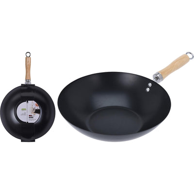Eccellente wok per casalinghi ø30cm antiaderente nero