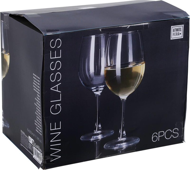 Atmos fera set calici vino bianco 6 pezzi 350ml