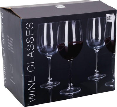 Atmos fera wijnglazenset rode wijn 6-delig 465ml ø7xh22,5cm