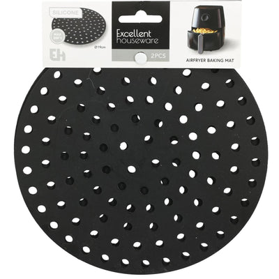 Eccellente friggitrice per casalinghi in silicone opaco ø19,4 cm nero