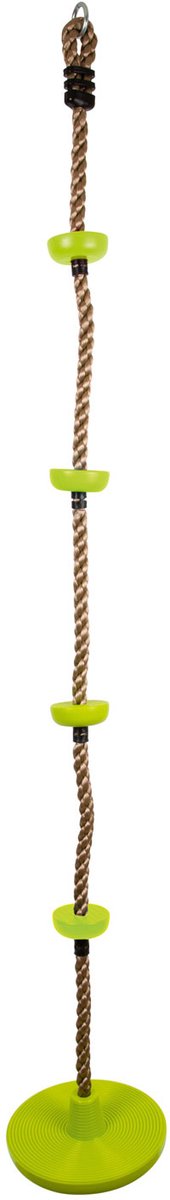 Corda per arrampicata e altalena per piedi piccoli 2in1 verde, 190cm