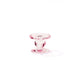 Ambiente candelabro cristal rosa ø9xh7cm