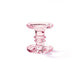Ambiente kaarshouder glas groot rose ã˜11xh11cm