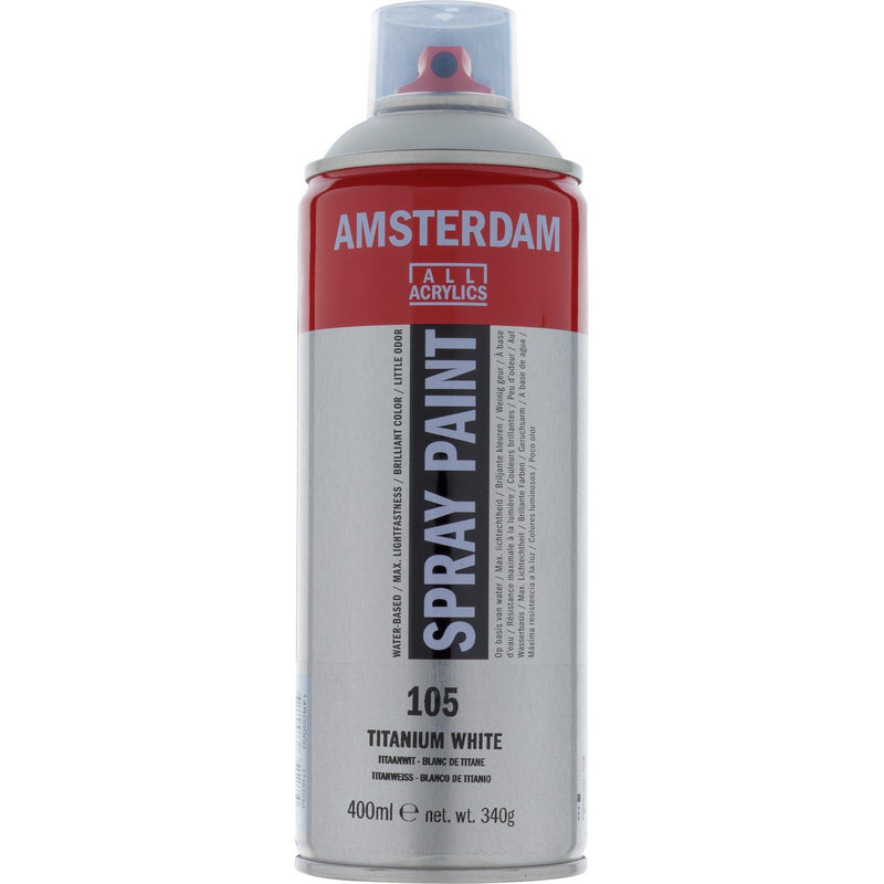 Amsterdam todos los acrílicos amsterdam • pintura en aerosol blanco titanio 105 400ml