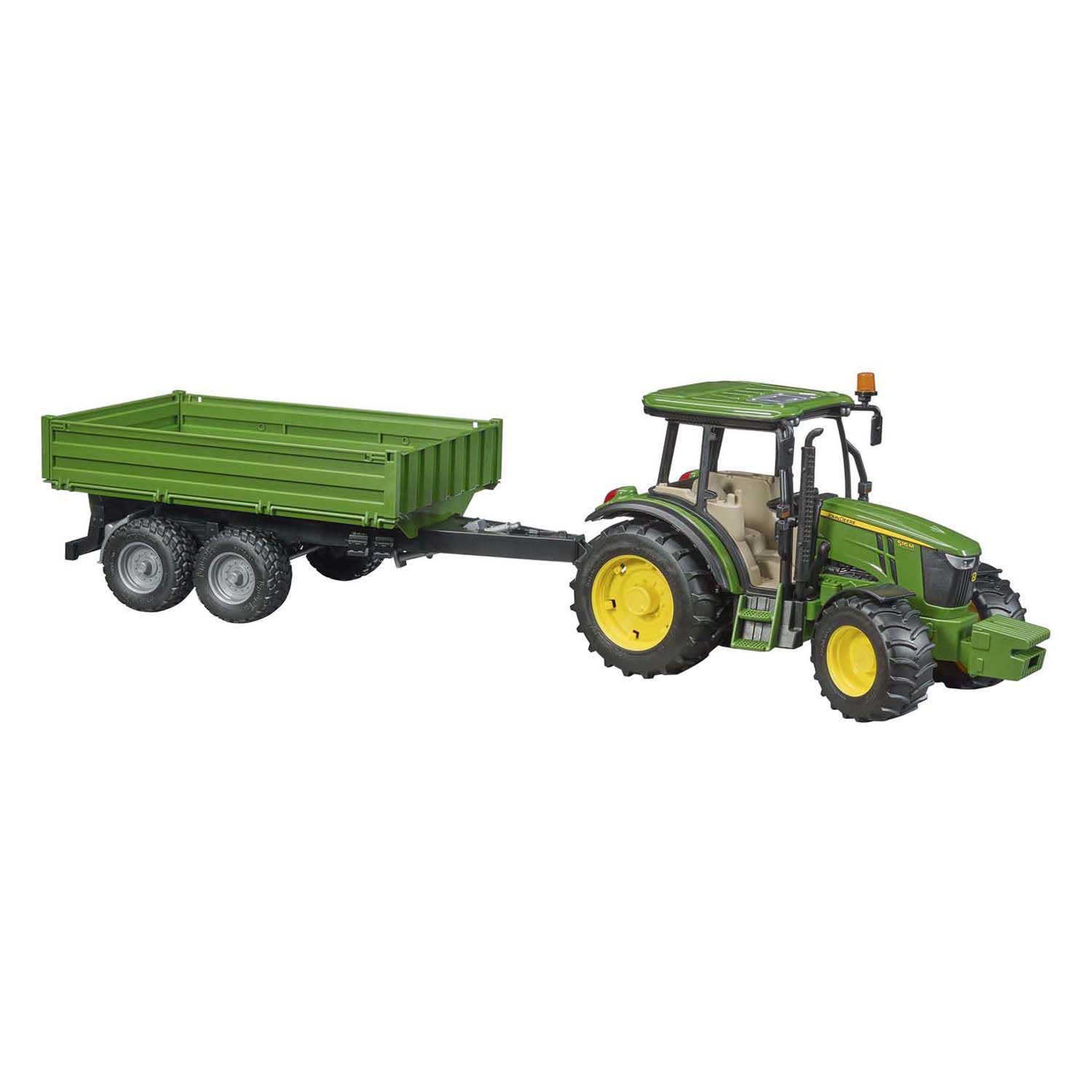 Bruder John Deere 5115m con trailer