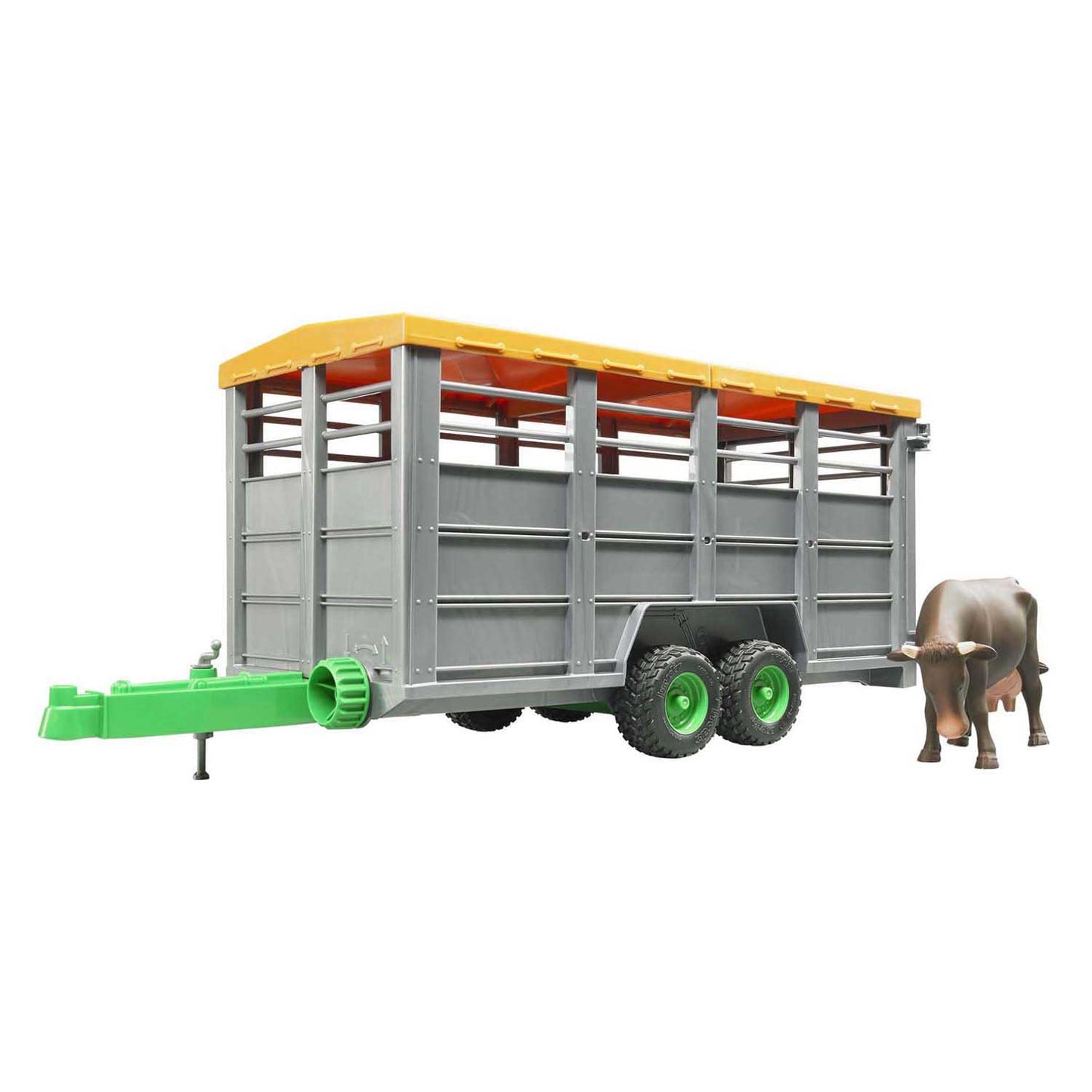 Carro de ganado Bruder con vaca