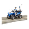 Bruder Bworld Police Quad con oficial de policía y accesorios