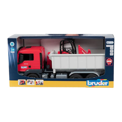 Bruder Man TGS with Rolcontainer and Schäffer Compact drawer