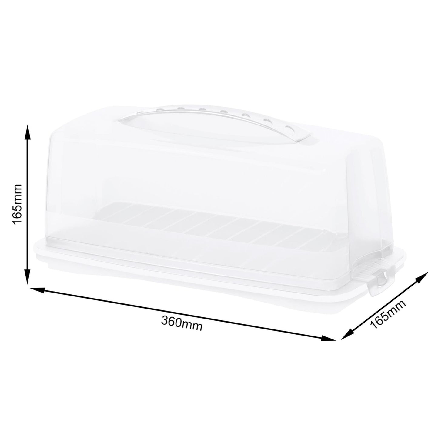 Rotho Fresh CakeOOS Rectángulo 36x16.5x16.5 cm blanco transparente