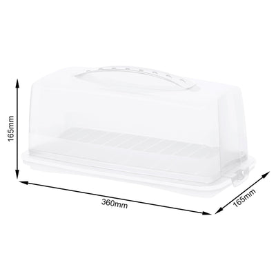Rotho Fresh CakeOOS Rectángulo 36x16.5x16.5 cm blanco transparente