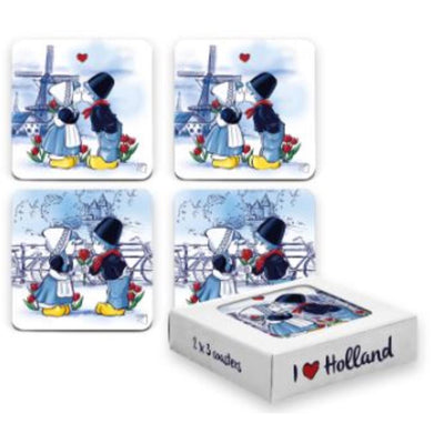 Posavasos pareja besándose 6 piezas