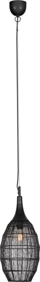 Trio soraya - lampada a sospensione - nero opaco - escl. 1x e27 4 w - montaggio a soffitto - regolabile in altezza