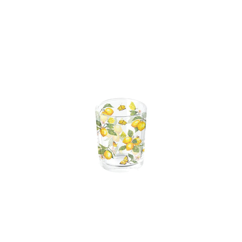 Ambiente portavelas limones frescos blanco