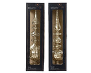 Decoris piek antique van glas zilver dia.9x35cm in 2 uitvoeringen - afbeelding 2