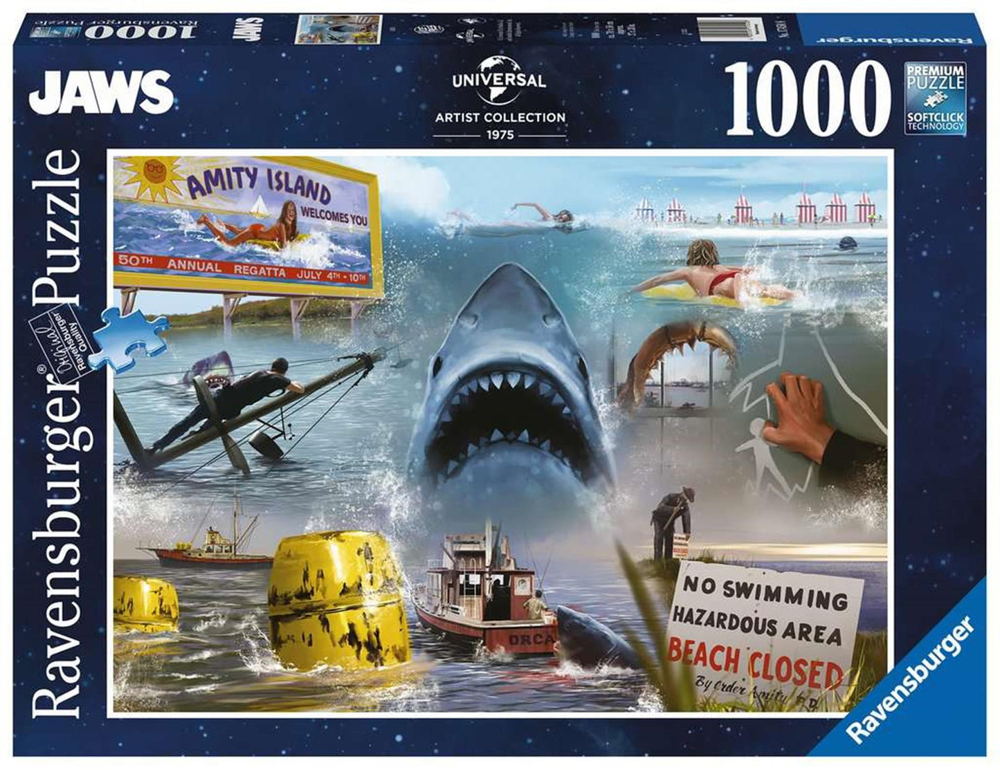 Ravensburger rompecabezas de mandíbulas 1000 piezas