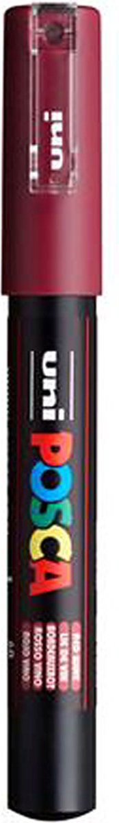 Posca uni verfmarker 1mc wijnrood - conische punt - 1 mm