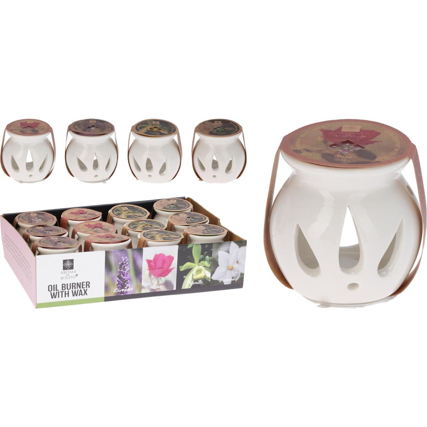 Quemador de aceite para el hogar con cera perfumada.