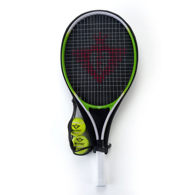 Angel sports Tennisracket 25 inch met twee ballen groen