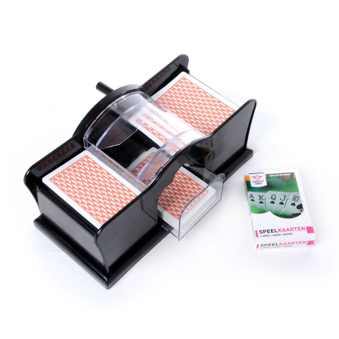 Máquina de sacudida de cartas manualmente