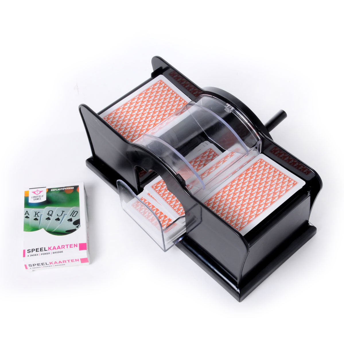 Máquina de sacudida de cartas manualmente